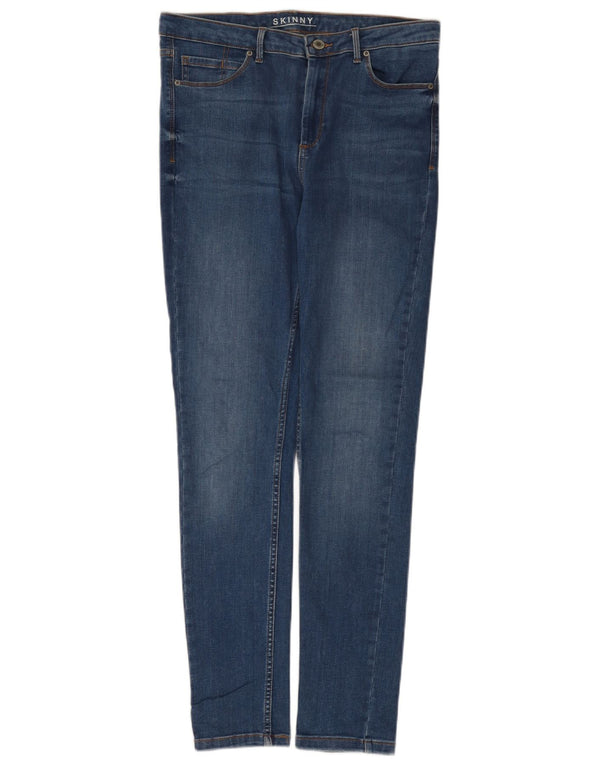 Marks & Spencer Vaqueros pitillo para mujer UK 12 Medium W32 L30 Algodón azul