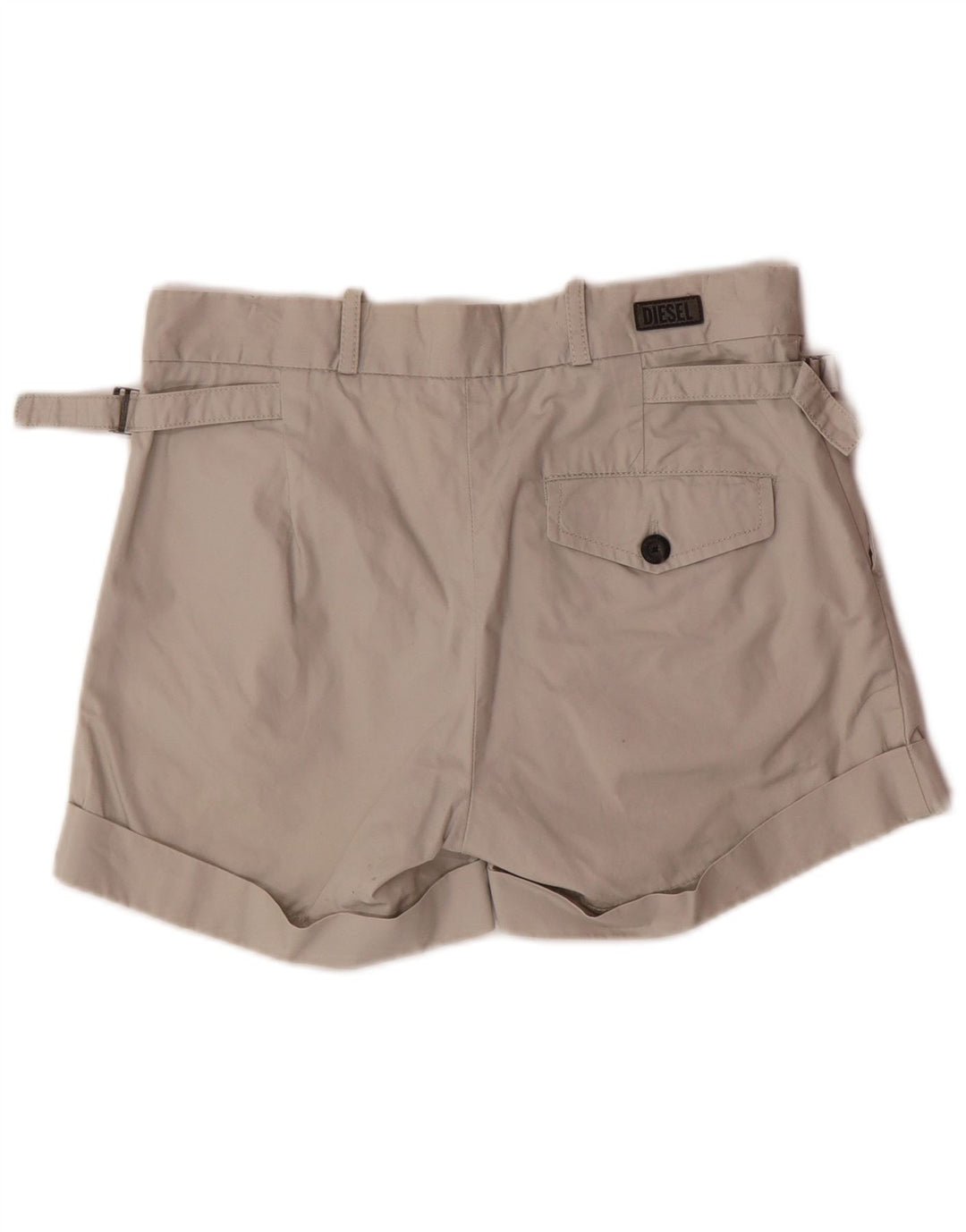 DIESEL Pantalones cortos chinos para mujer W27 Small Grey Cotton