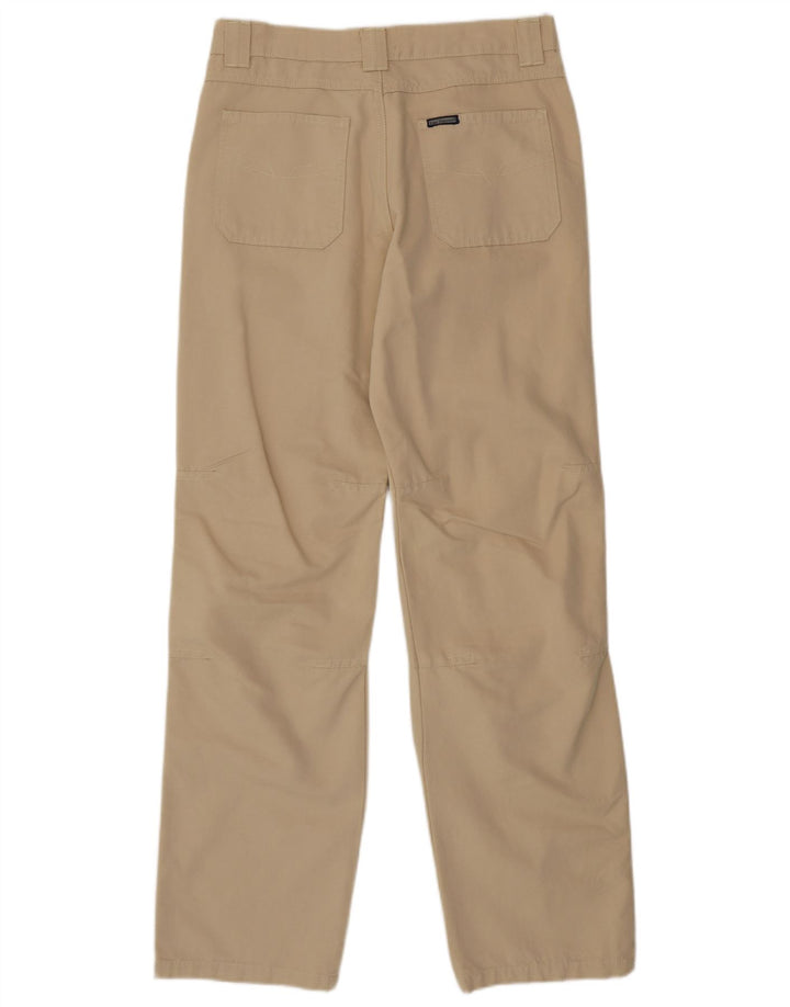 Tom Tompson Pantalones chinos rectos para hombre mediano W32 L33 algodón beige