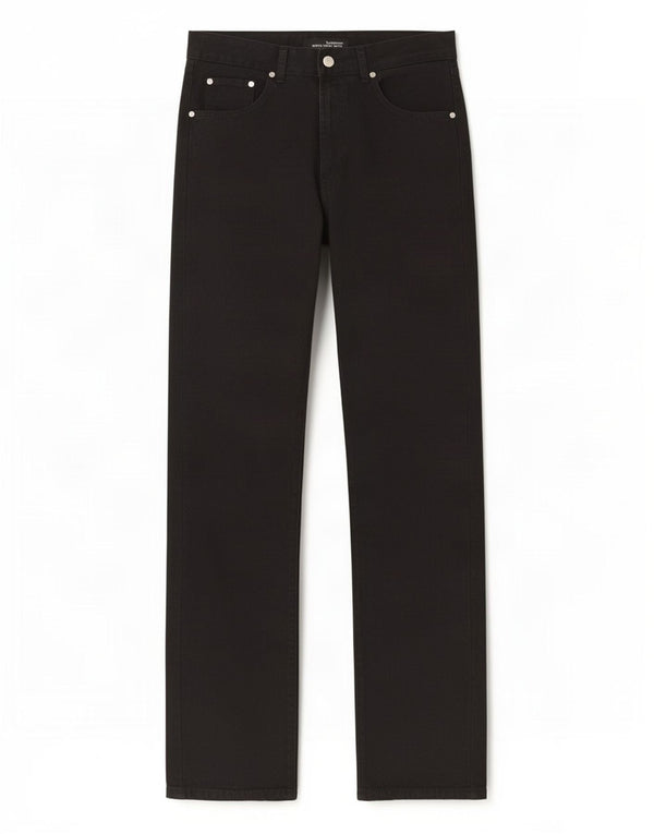 Zara Mens Straight Jeans EU 38 Small W30 L33 Black Cotton