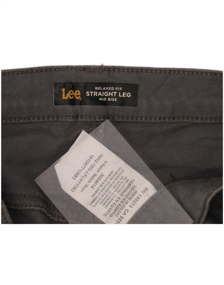 LEE Pantalones casuales de talle medio para mujer, ajuste relajado, US 14 XL W36 L30 Gris