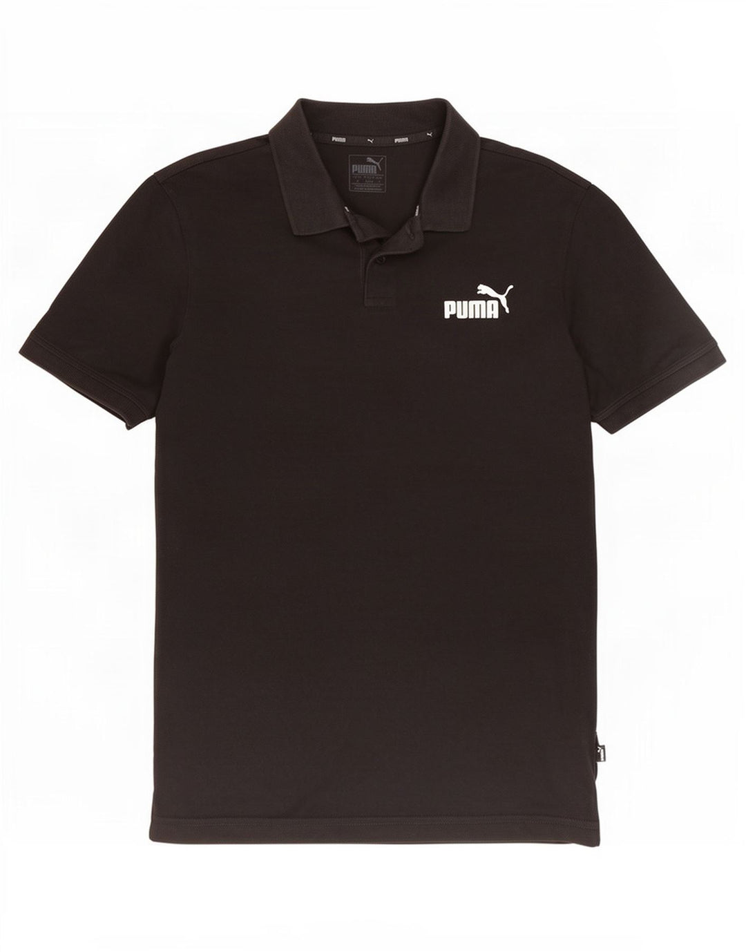 Polo Puma Hombre Pequeño Algodón Negro