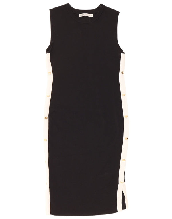 Oasis Vestido Ajustado Sin Mangas para Mujer UK 42 Medio Negro Colorblock