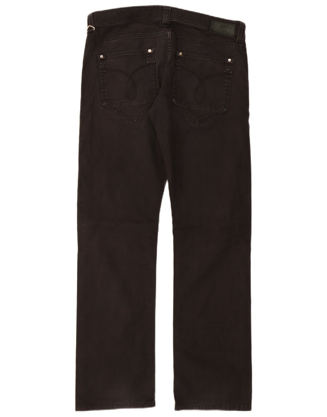 CALVIN KLEIN Vaqueros rectos para hombre W34 L33 Algodón negro