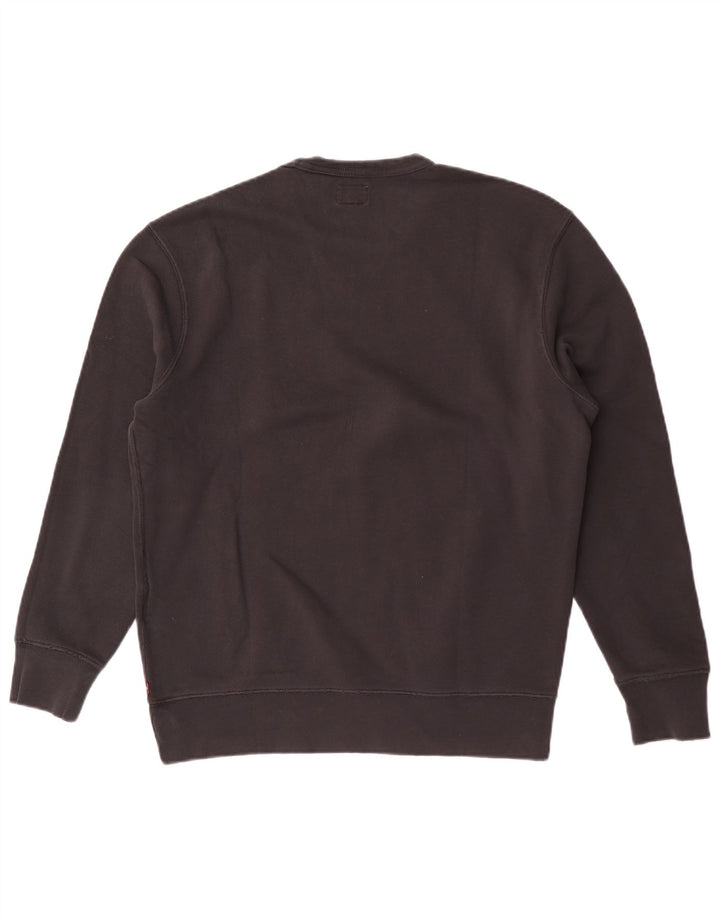 Levi's Sudadera gráfica para mujer Jumper UK 44 Algodón negro mediano