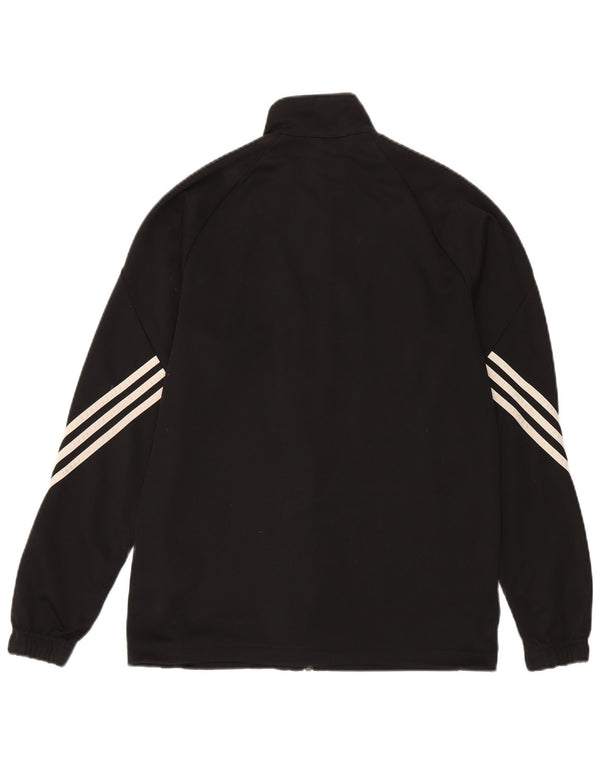 Adidas Mens Climalite Chándal Top Chaqueta Mediano Negro Poliéster