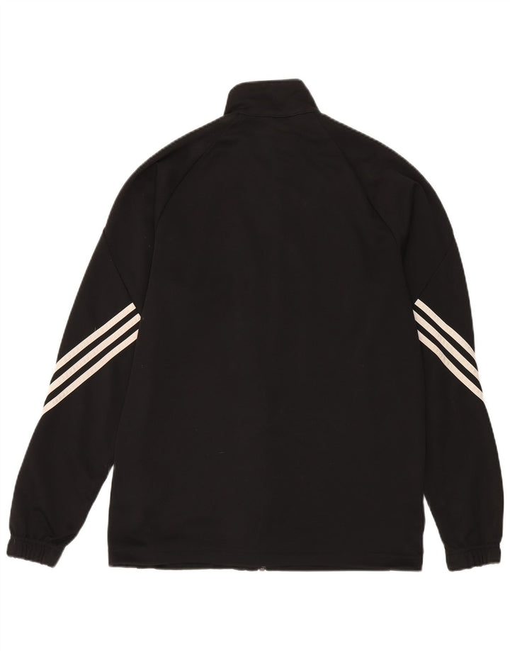 Adidas Mens Climalite Chándal Top Chaqueta Mediano Negro Poliéster