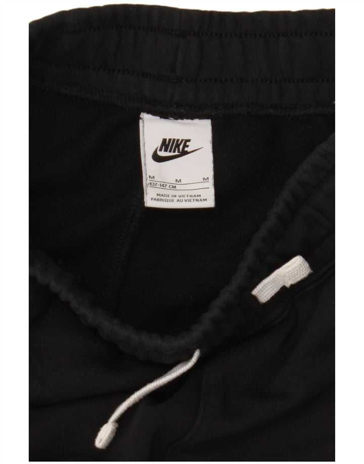 NIKE Pantalones cortos deportivos con gráficos para niños 10-11 años Mediano Algodón negro