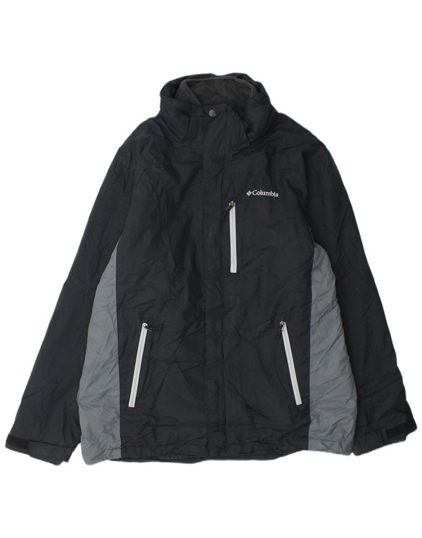 Columbia Chaqueta cortavientos Interchange para hombre Reino Unido 40 Grande Color negro