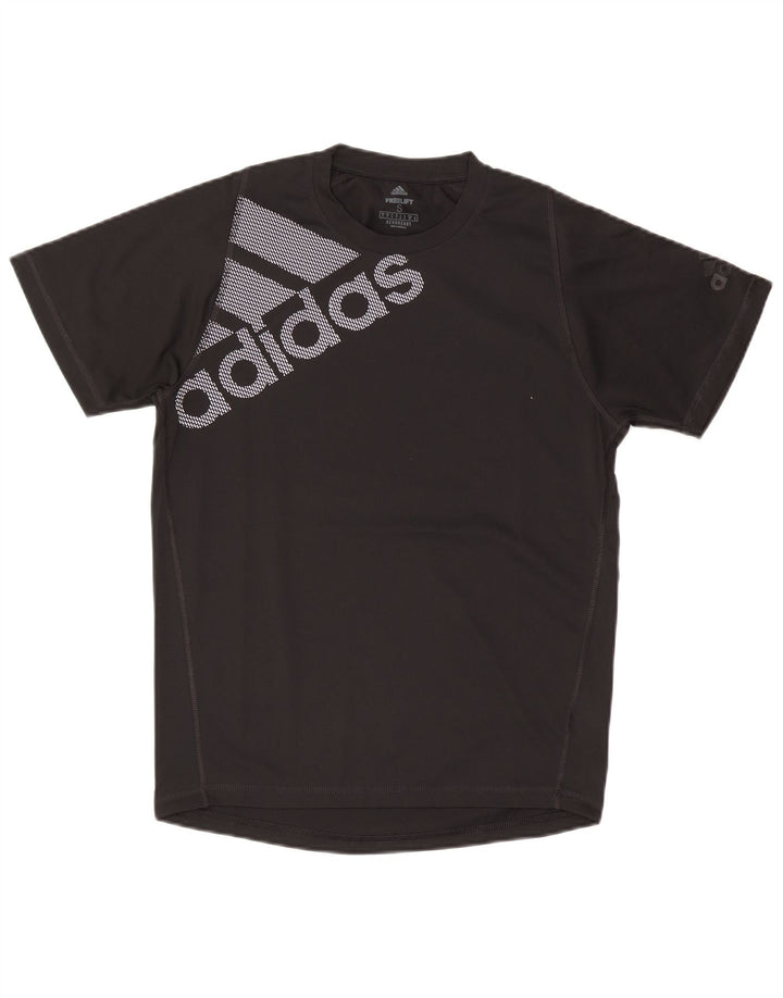 Adidas Hombre Aeroready Graphic Camiseta Top Pequeño Poliéster Negro