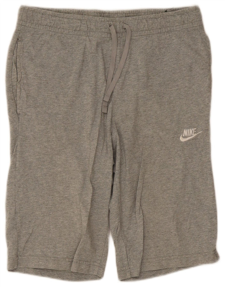 Bermudas deportivas Nike para hombre de algodón gris medio