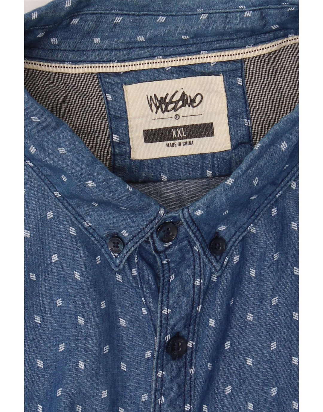 MOSSIMO Mens Abstract Pattern Shirt 2XL Blue Vintage Mossimo and Second-Hand Mossimo from Messina Hembry 