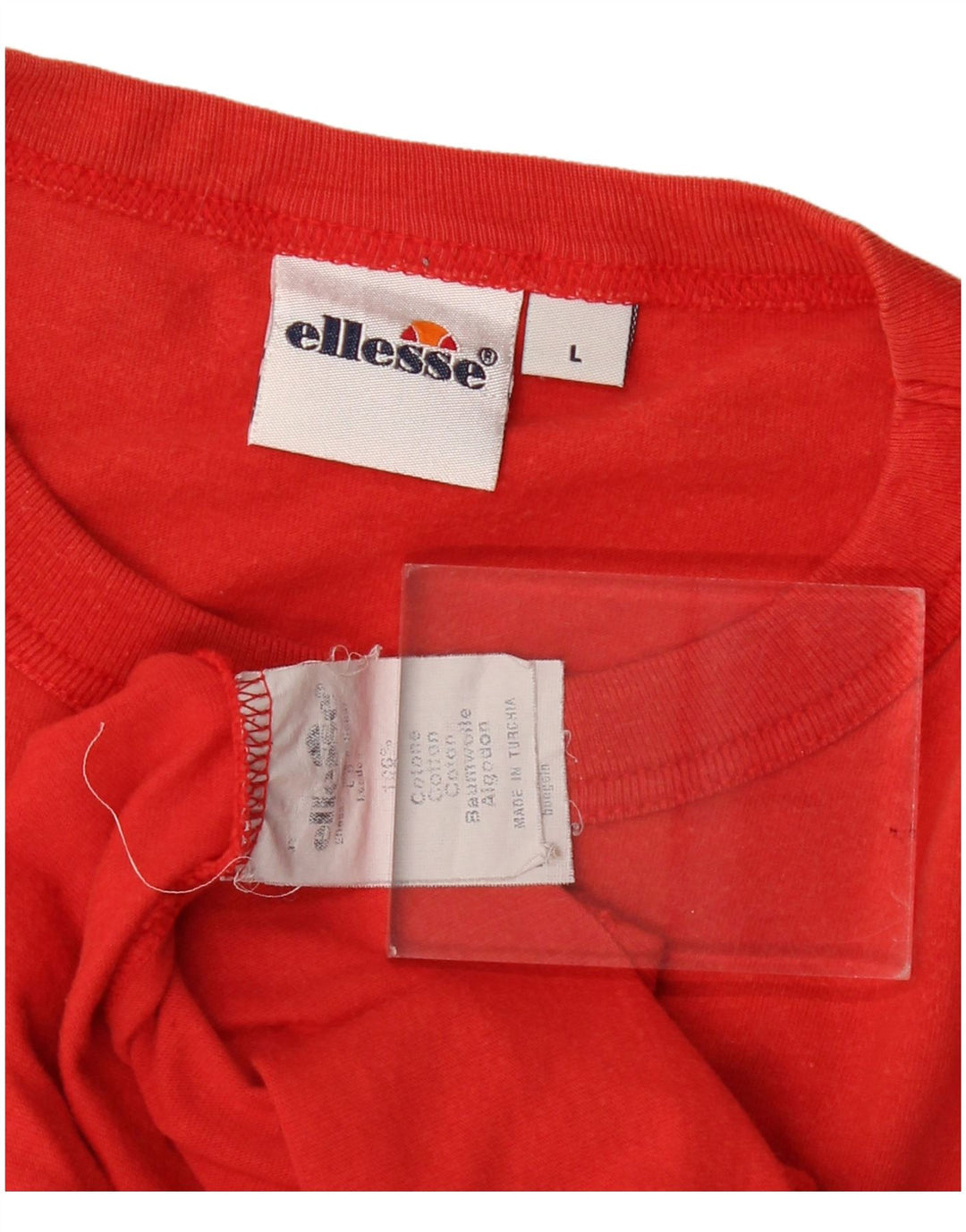 Ellesse - Camiseta gráfica para hombre, talla grande, algodón rojo