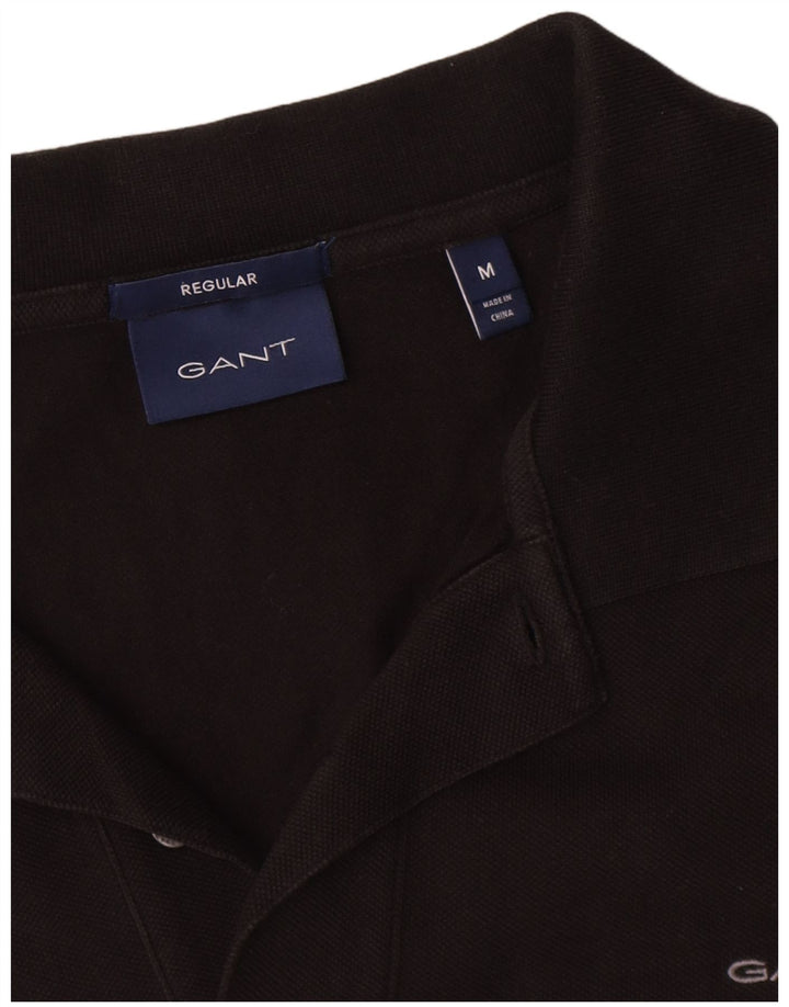 Gant Polo Regular De Algodón Negro Mediano Hombre
