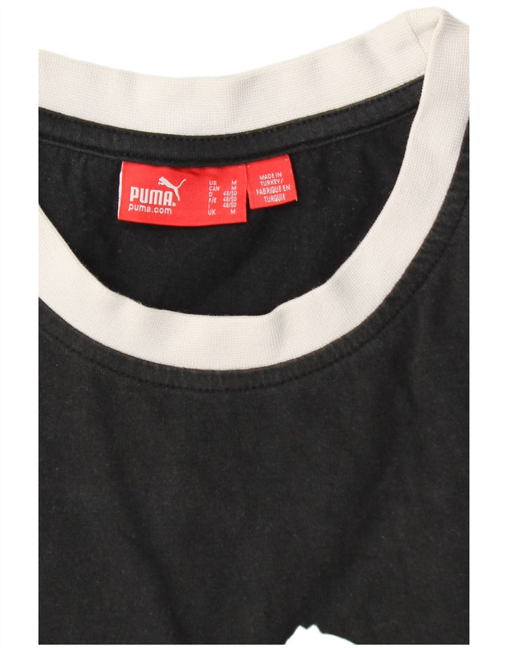 PUMA Camiseta sin mangas con gráfico para hombre Medium Black