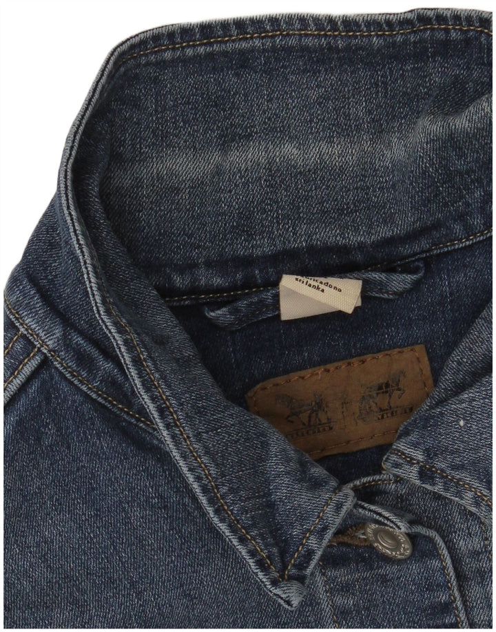 LEVI'S Chaqueta vaquera corta para mujer UK 18 XL Algodón azul