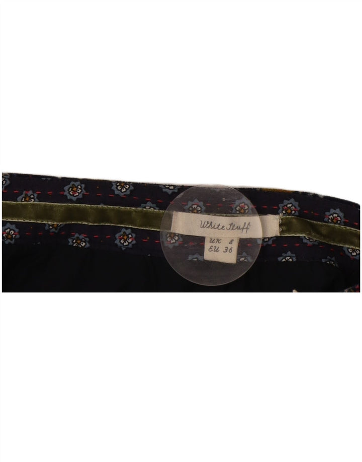 Minifalda para mujer White Stuff UK 8 Small W27 Azul marino floral