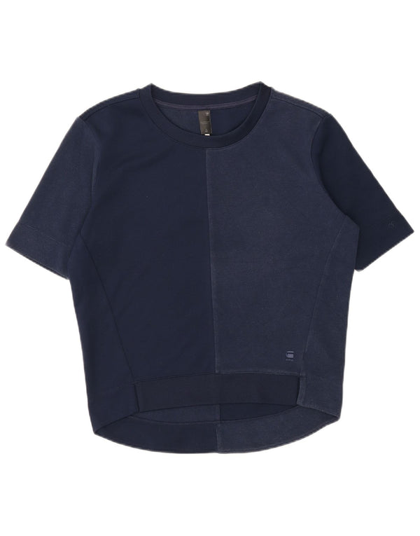 G-Star Camiseta extragrande para mujer UK 10 Small Poliéster azul marino