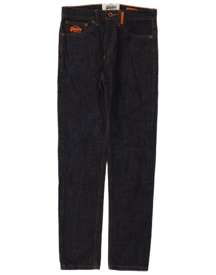 Superdry Vaqueros ajustados para hombre W28 L30 Algodón azul marino