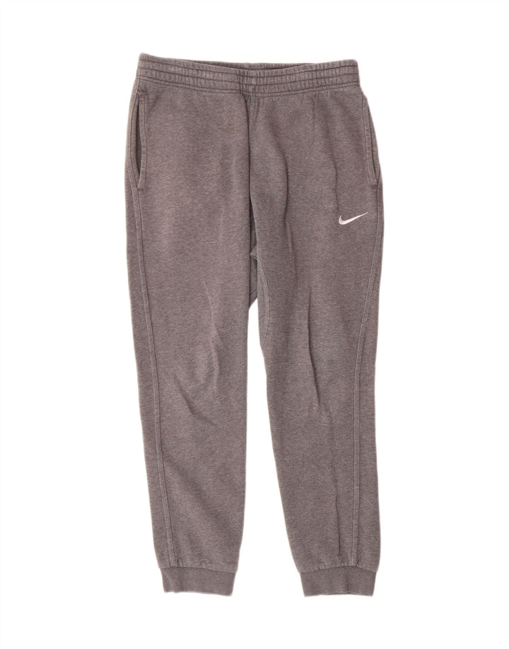 NIKE Mens Tracksuit Trousers Joggers Medium  Grey Cotton