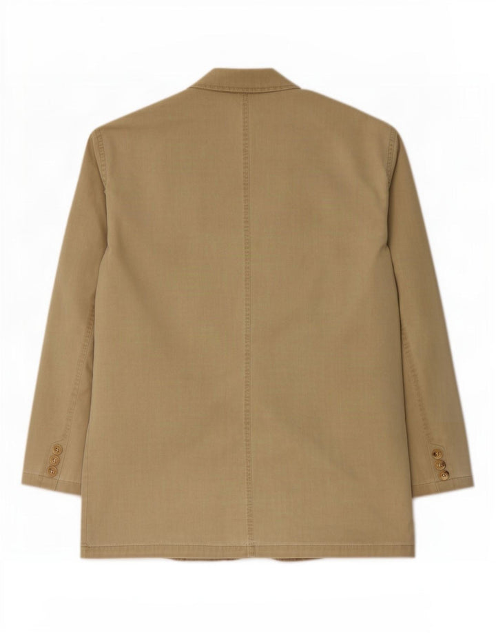 Camel Active Chaqueta tipo blazer de 2 botones para hombre EU 50 Grande Caqui Algodón