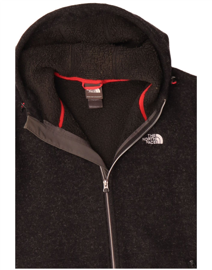 THE NORTH FACE Suéter tipo cárdigan con capucha para hombre UK 40 Large Grey Wool