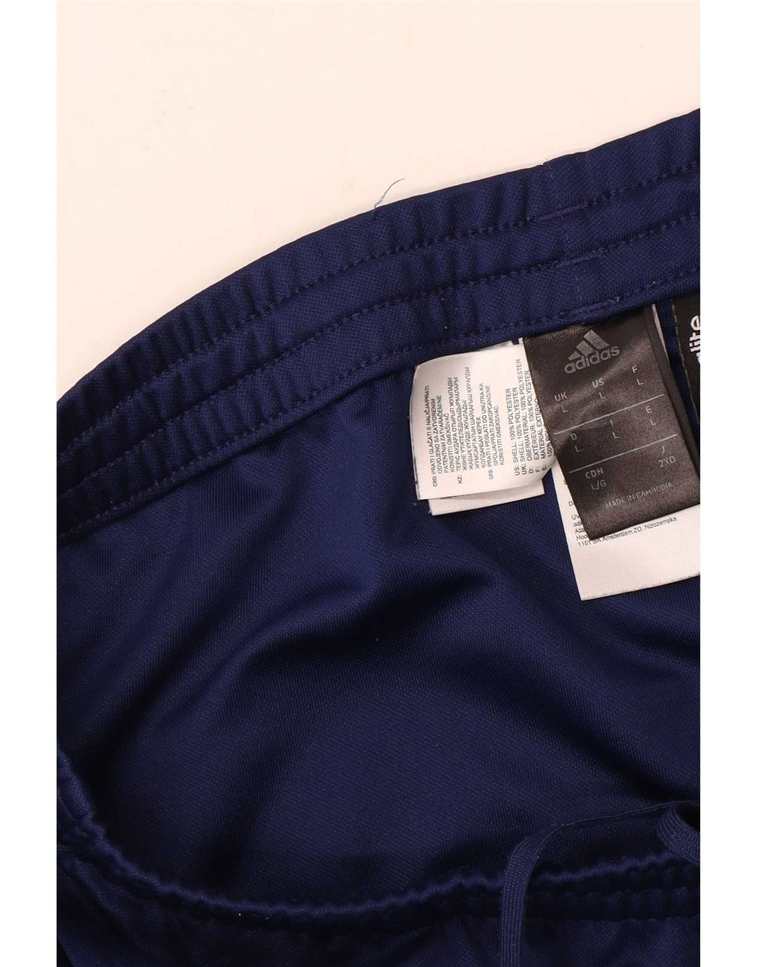 Adidas Mens Climalite Chándal Pantalones Grande Azul Marino Poliéster