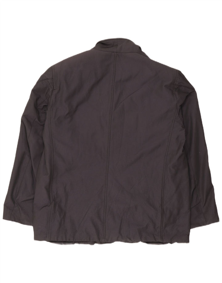 Trussardi Chaqueta utilitaria para hombre IT 58 4XL Azul marino Poliéster