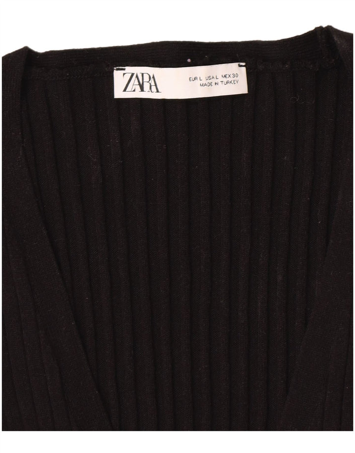 Zara - Camiseta sin mangas para mujer, talla 40, talla grande, color negro