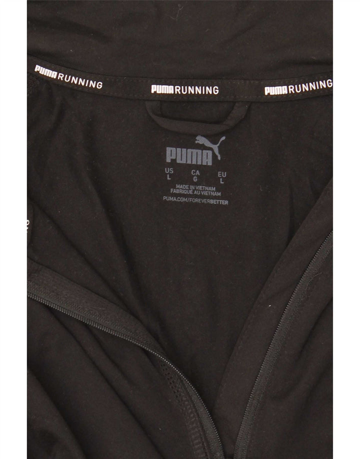 Puma - Chándal con cremallera y cuello para hombre, talla grande, color negro