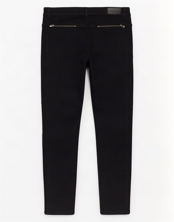 Pantalones Calvin Klein De Cuero Slim Para Mujer W28 L27 Negro