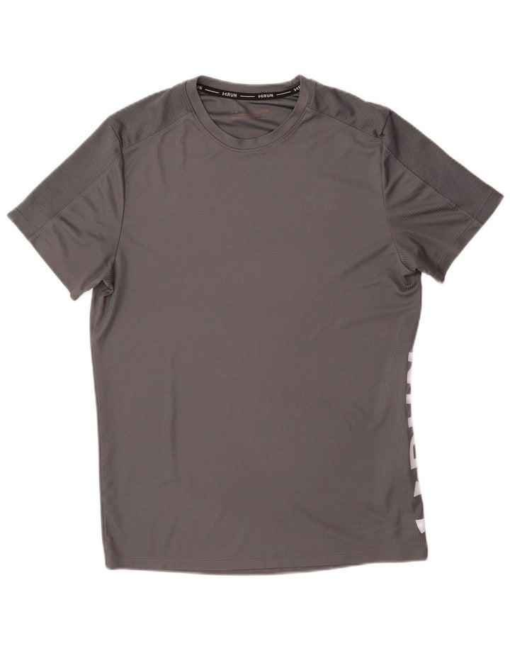 UNDER ARMOUR Camiseta gráfica Heat Gear para hombre Top Poliéster gris medio