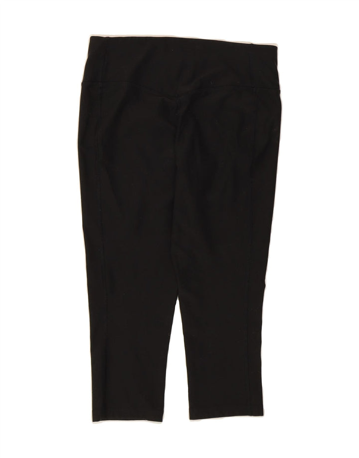 NIKE Womens Dri Fit Capri Leggings UK 12 Medium Black Vintage Nike and Second-Hand Nike from Messina Hembry 