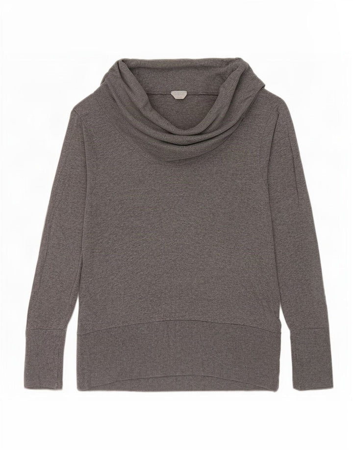 Oasis Mujer Top Manga Larga UK 46 Grande Gris