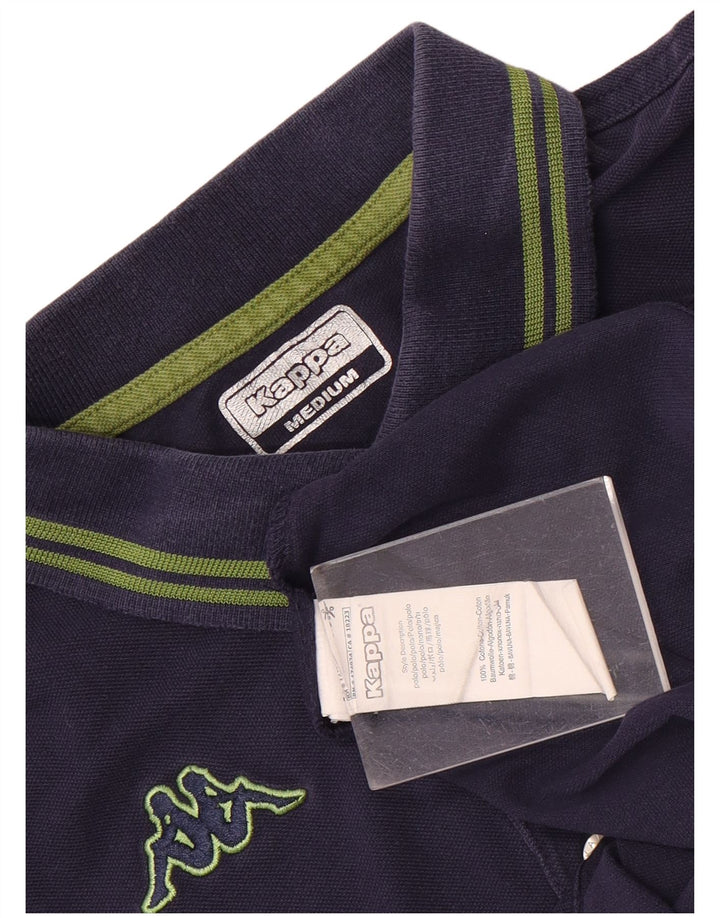 Polo Kappa Hombre Algodón Azul Marino Mediano