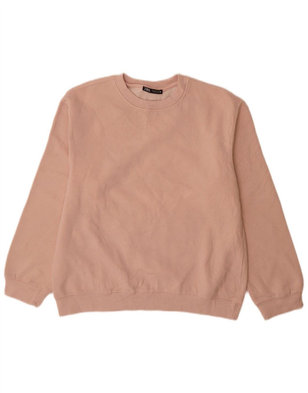 Zara Mujer Sudadera Jumper UK 44 Mediano Rosa