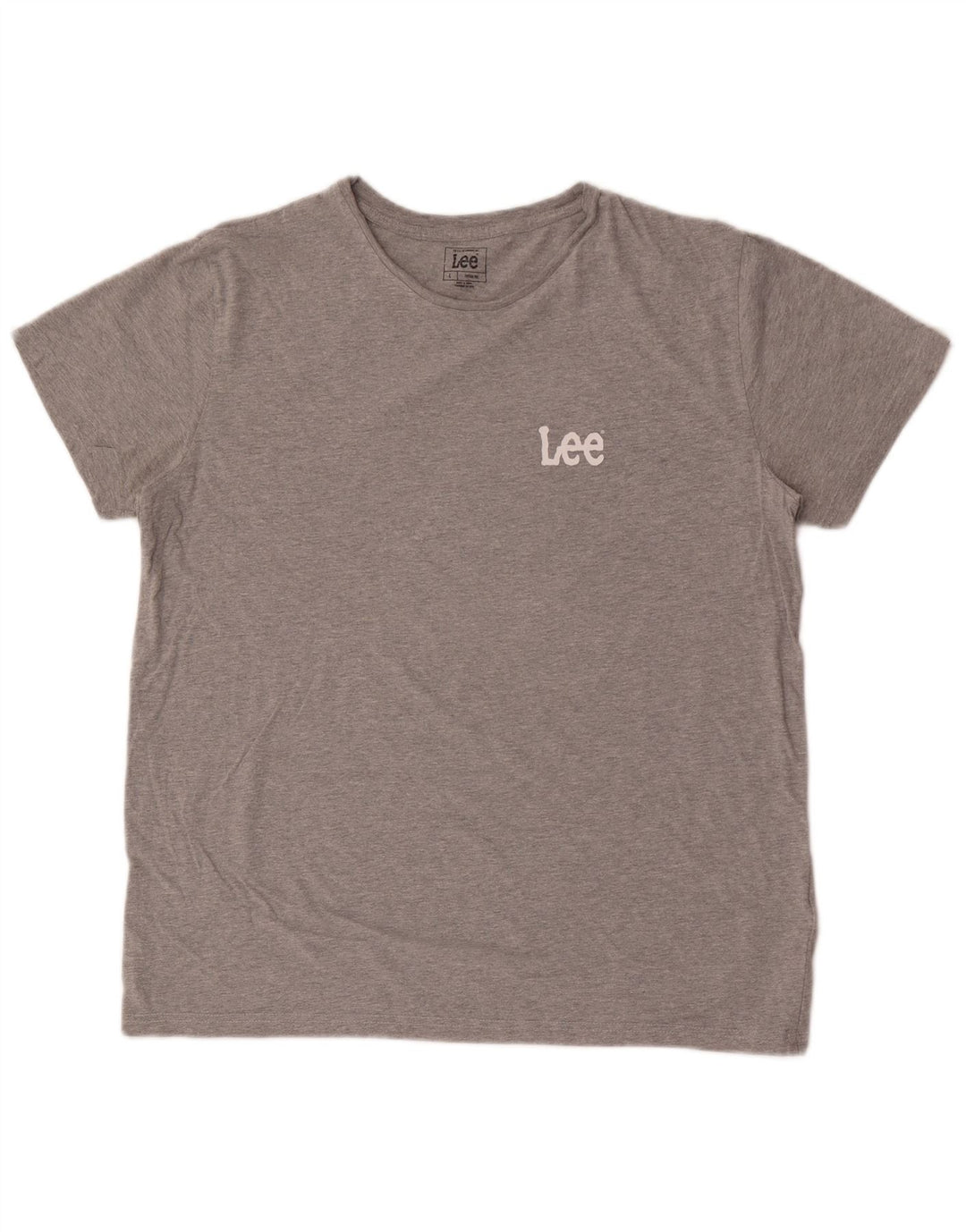 Camiseta Lee para hombre Top grande de algodón gris