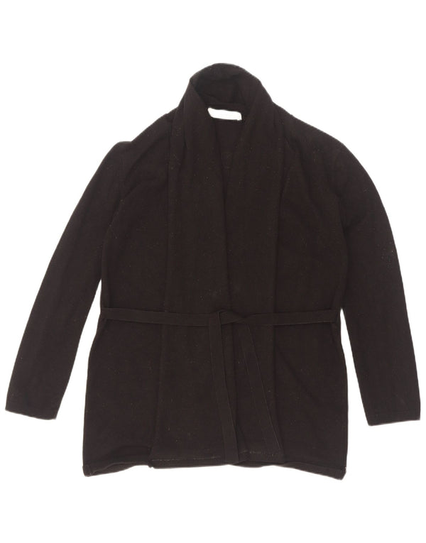 Zara - Cárdigan para mujer, talla 42, viscosa negra mediana
