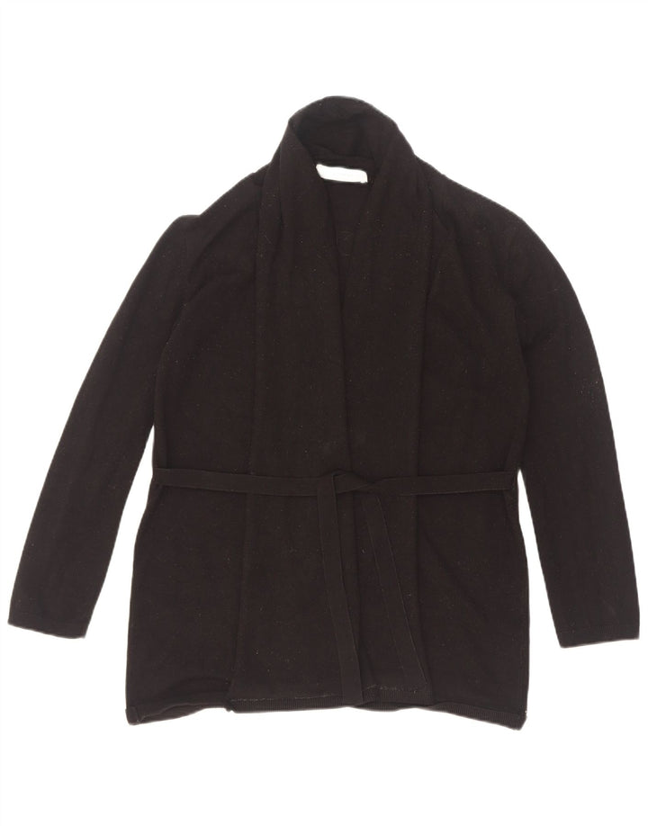 Zara - Cárdigan para mujer, talla 42, viscosa negra mediana