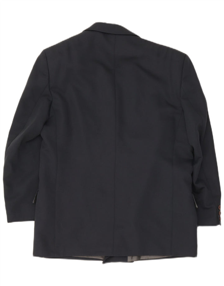 Renato Cavalli Chaqueta tipo blazer con doble botonadura para hombre UK 38 Medium Azul marino
