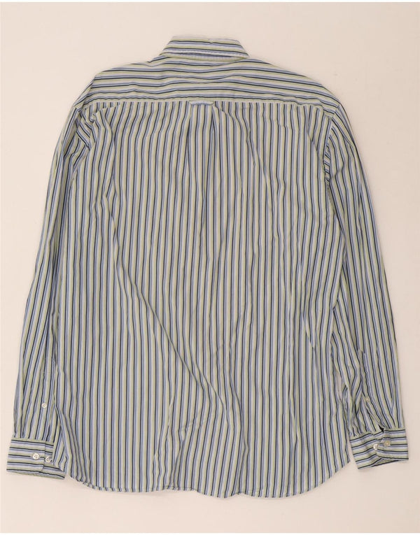 Camisa Gant Regular Fit De Algodón A Rayas Azul Grande |