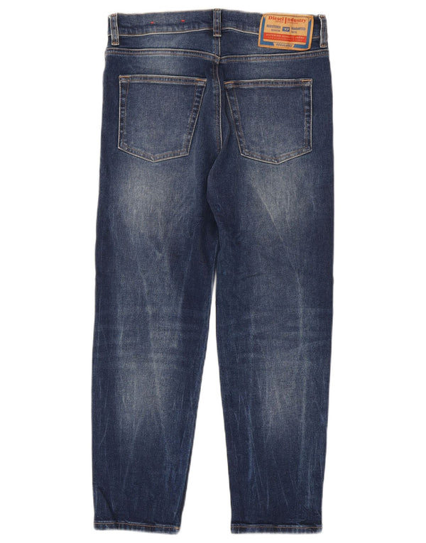 Diesel Vaqueros rectos desgastados para niños 13-14 años W30 L26 Algodón azul