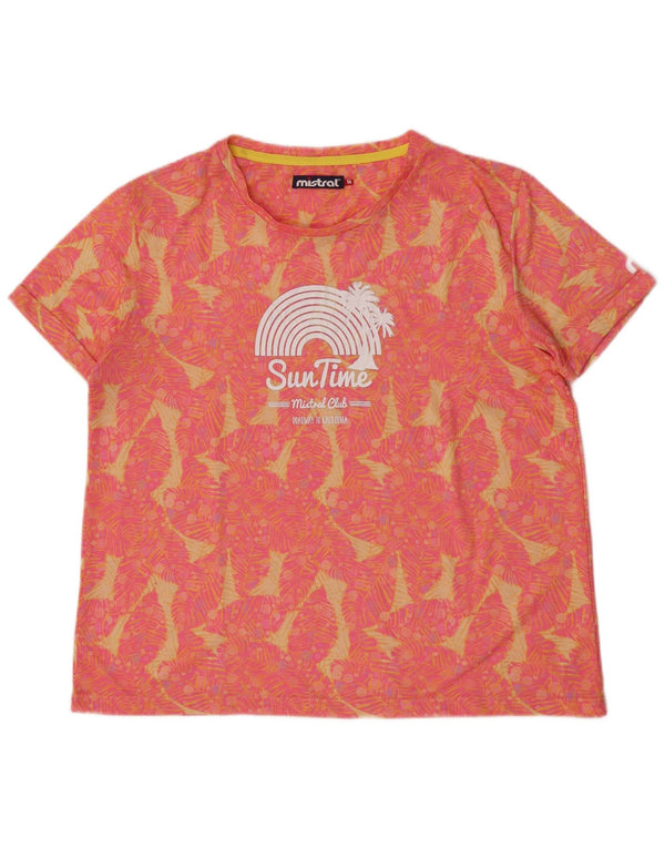 Mistral Camiseta gráfica para mujer Top UK 44 Medium Pink Floral