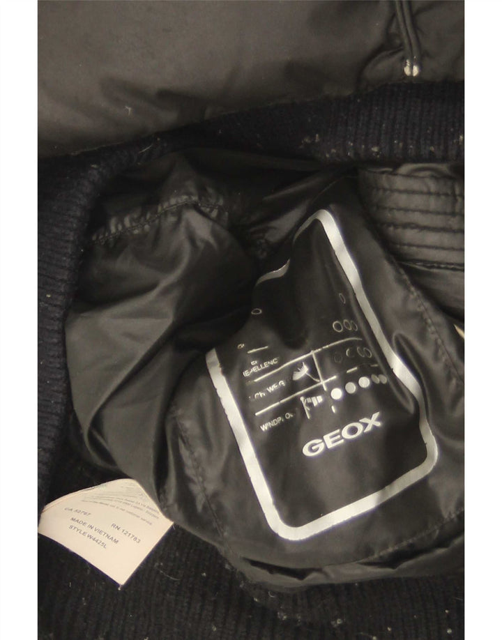 Geox Chaqueta acolchada para mujer UK 8 Small Poliéster negro