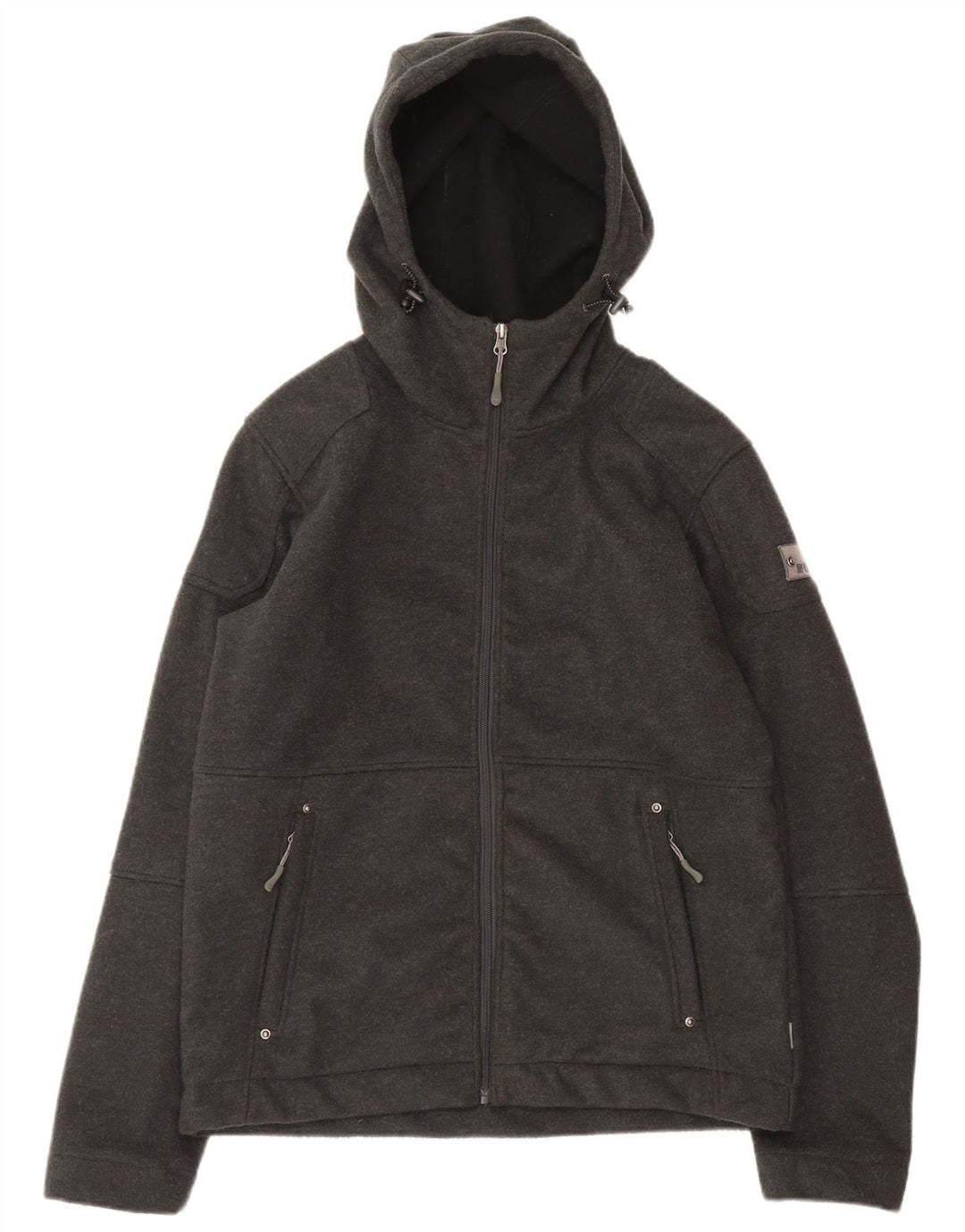 McKinley Chaqueta bomber con capucha para hombre UK 40 Poliéster gris medio