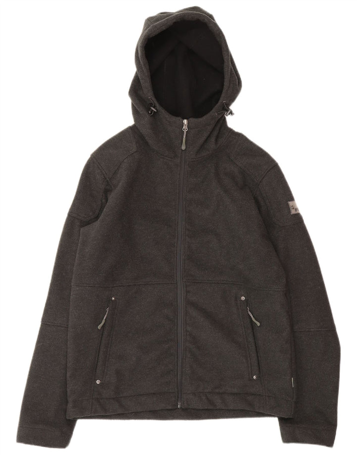 McKinley Chaqueta bomber con capucha para hombre UK 40 Poliéster gris medio