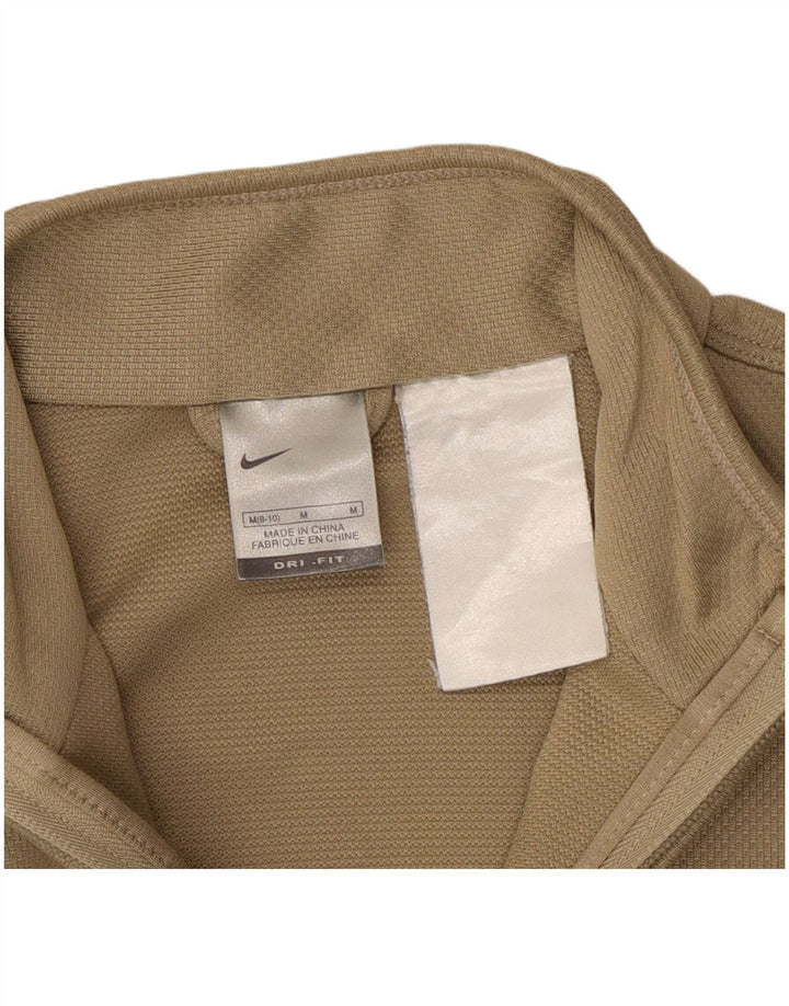 Nike - Chaqueta de chándal Dri Fit para mujer, talla 8/10, color beige mediano