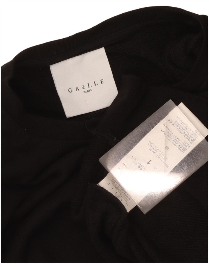 Gaelle - Sudadera para mujer, talla 40, talla mediana, algodón negro