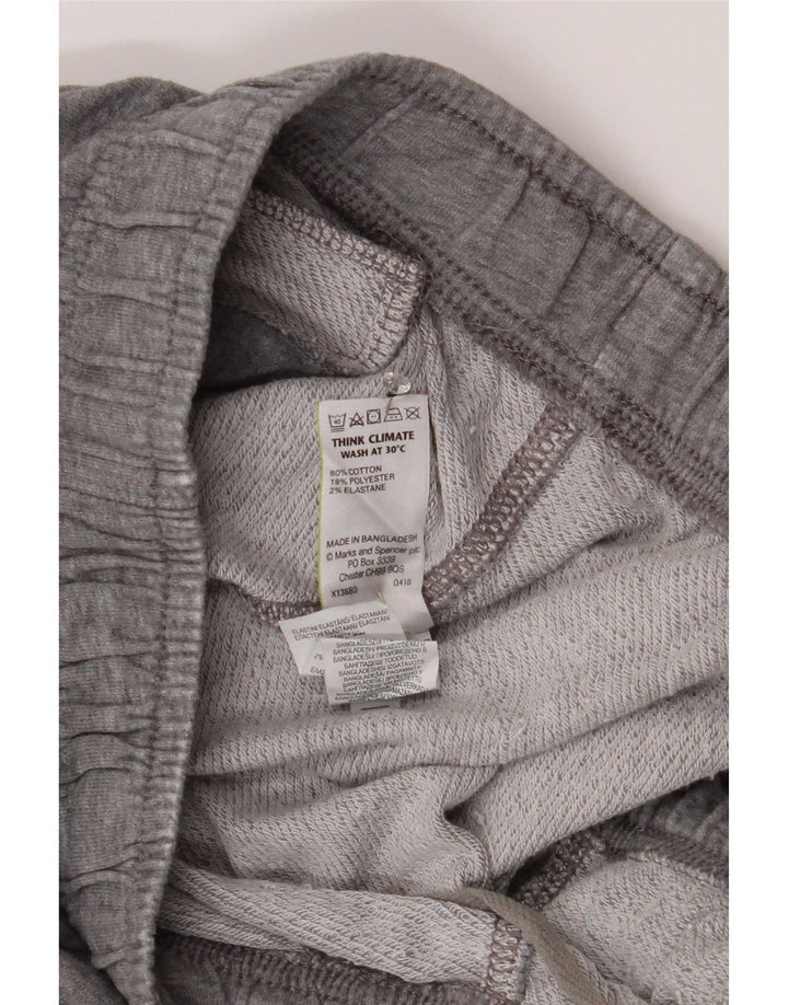 Marks & Spencer - Pantalón de chándal para hombre, talla grande, algodón gris
