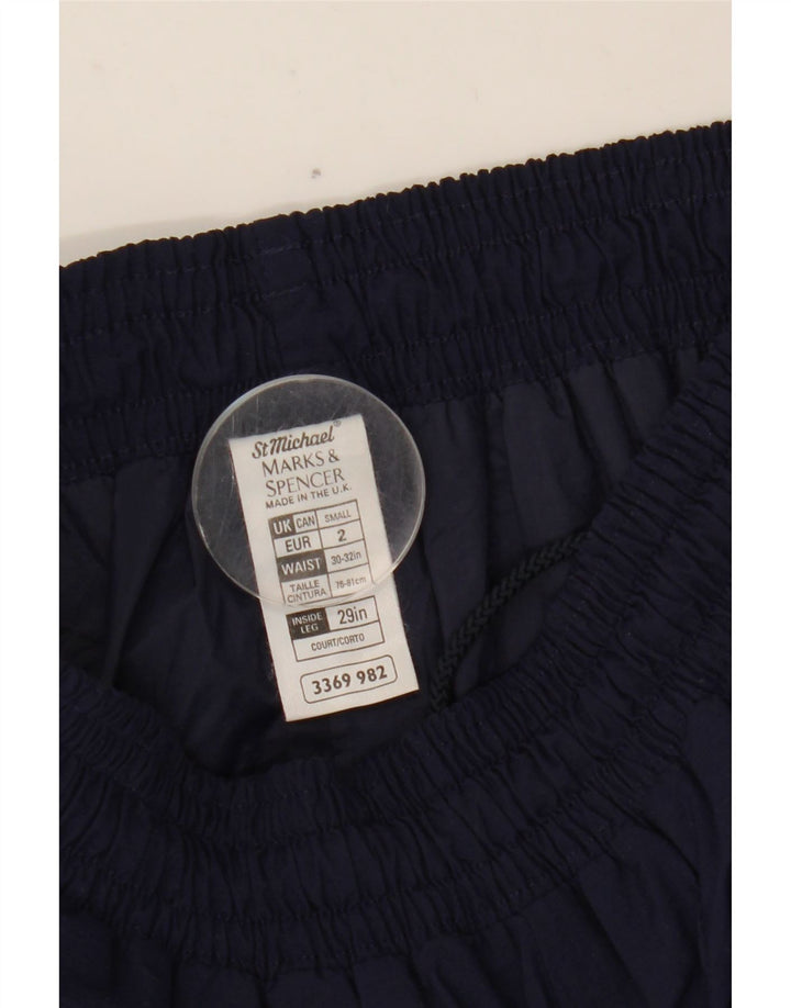 Marks & Spencer - Pantalones de chándal para hombre, talla pequeña, nailon azul marino